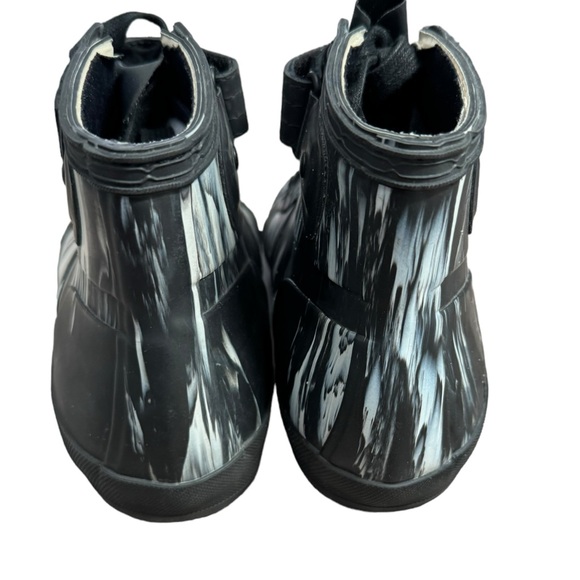 HUNTER Nightfall Original Rubber Boots Size UK 6/ US 7.5-8 Marbled Black & White - Picture 5 of 9